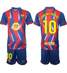 Men FC Barcelona 2026 Soccer Jerseys RedBlue #10 LAMINE YAMAL