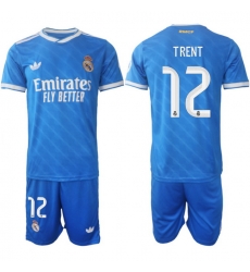 Men Real Madrid 2026 Soccer Jerseys Blue #12 TRENT Men Real Madrid 2026 Soccer Jerseys Blue #12 TRENT