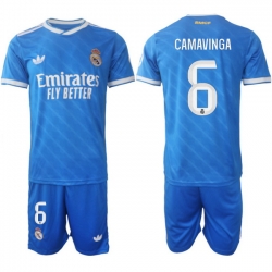 Men Real Madrid 2026 Soccer Jerseys Blue #6 CAMAVINGA