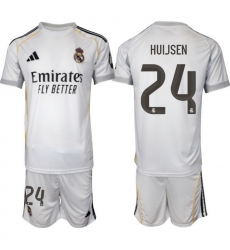 Men Real Madrid 2026 Soccer Jerseys White #24 HUIJSEN Men Real Madrid 2026 Soccer Jerseys White #24 HUIJSEN
