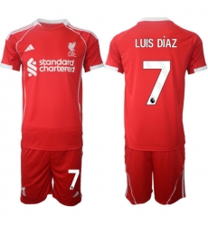 Men Liverpool 2026 Soccer Jerseys Red #7 LUIS DIAZ Men Liverpool 2026 Soccer Jerseys Red #7 LUIS DIAZ