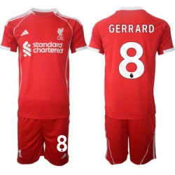 Men Liverpool 2026 Soccer Jerseys Red #8 GERRARD