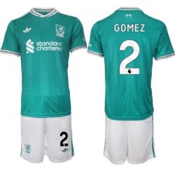Men Liverpool 2026 Soccer Jerseys Teal #2 GOMEZ