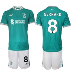 Men Liverpool 2026 Soccer Jerseys Teal #8 GERRARD
