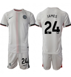 Men Chelsea 2026 Soccer Jerseys White #24 JAMES Men Chelsea 2026 Soccer Jerseys White #24 JAMES