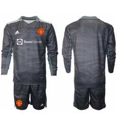 Men Manchester United Long Sleeve Soccer Jerseys 505