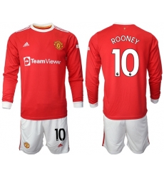 Men Manchester United Long Sleeve Soccer Jerseys 519