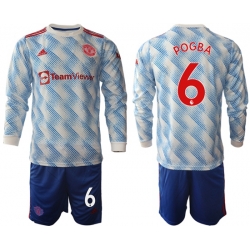 Men Manchester United Long Sleeve Soccer Jerseys 539