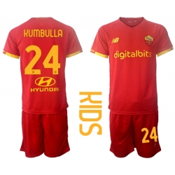 Kids Roma Soccer Jerseys 004