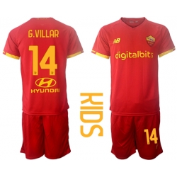 Kids Roma Soccer Jerseys 005