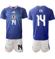 Japan 2026 FIFA World Cup Soccer Jersey Blue #14 ITO