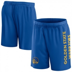 Men Golden State Warriors Royal Post Up Mesh Shorts 