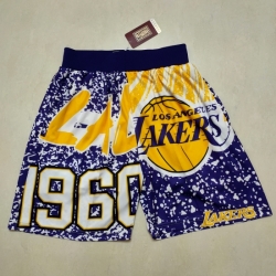 Los Angeles Lakers Basketball Shorts 031