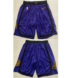 Los Angeles Lakers Basketball Shorts 034