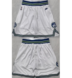 Men Minnesota Timberwolves White 2025 Shorts