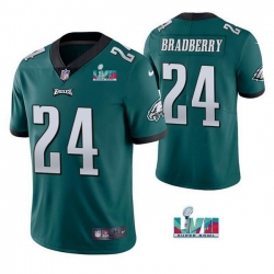 Men Women Youth Toddler Philadelphia Eagles 24 James Bradberry Green Super Bowl LVII Vapor Untouchable Limited Stitched Jersey