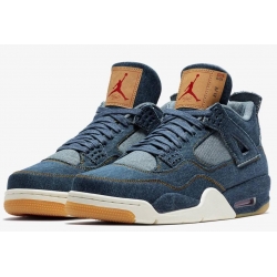 Men Air Jordan 4 Levis Retro Basketball Shoes