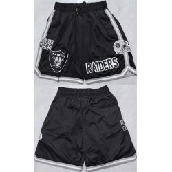 Men Las Vegas Raiders Black Shorts  