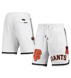 Men San Francisco Giants White Team Shorts