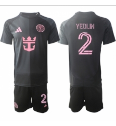 Men Inter Miami CF 2 DeAndre Yedlin 2025 Black Away Soccer Jersey Suit Men Inter Miami CF 2 DeAndre Yedlin 2025 Black Away Soccer Jersey Suit