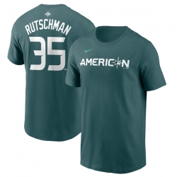 Men Baltimore Orioles 35 Adley Rutschman Teal 2023 All Star Name Number T Shirt