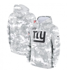 Youth New York Giants 2024 White Gray Salute To Service Pullover Hoodie Youth New York Giants 2024 White Gray Salute To Service Pullover Hoodie