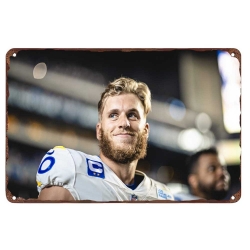 Los Angeles Rams Aluminum Sign 12x8 Inch Cooper Kupp 003