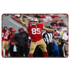 San Francisco 49ers Aluminum Sign George Kittle 005