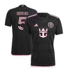 Men Inter Miami CF Sergio Busquets 2024 25 Away Replica Black