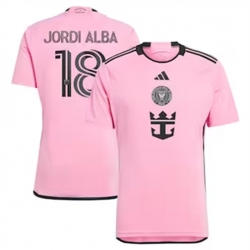 Youth Inter Miami CF Jordi Alba 2024 25 Home Replica Pink