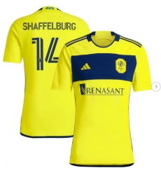 Mens Nashville SC Jacob Shaffelburg adidas Yellow 2024 The 615 Kit Replica Player Jersey