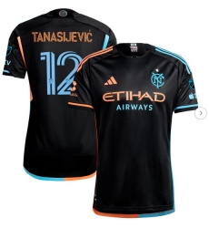 Men's New York City FC Strahinja Tanasijevic adidas Black 2024 24 7 Kit Authentic Player Jersey Men's New York City FC Strahinja Tanasijevic adidas Black 2024 24 7 Kit Authentic Player Jersey