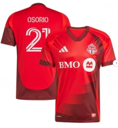 Men's Toronto FC Jonathan Osorio adidas Red 2025 Club Kit Replica Player Jersey Men's Toronto FC Jonathan Osorio adidas Red 2025 Club Kit Replica Player Jersey