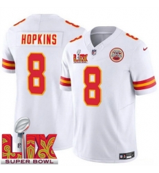Youth Kansas City Chiefs DeAndre Hopkins #8 White 2024 2025 Super Bowl LIX F U S E Stitched Jersey Youth Kansas City Chiefs DeAndre Hopkins #8 White 2024 2025 Super Bowl LIX F U S E Stitched Jersey