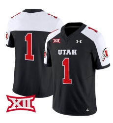 Men Women Youth Utah Utes 1 Team Black Alternate 2024 Vapor Limited Jersey All Stitched