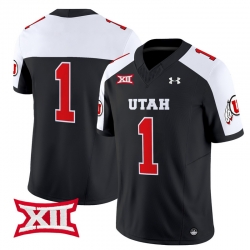 Men Women Youth Utah Utes 1 Team Black Alternate 2024 Vapor Limited Jersey All Stitched