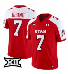 Men Women Youth Utah Utes 7 Cameron Rising Red Alternate 2024 Vapor Limited Jersey All Stitched