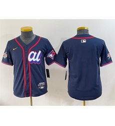 Youth American League Toronto Blue Jays Blank Navy 2025 All Star Edition Limited Stitched Baseball Jersey Youth American League Toronto Blue Jays Blank Navy 2025 All Star Edition Limited Stitched Baseball Jersey