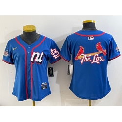 Youth National League St  Louis Cardinals Team Big Logo Blue 2025 All Star Edition Limited Stitched Baseball Jersey