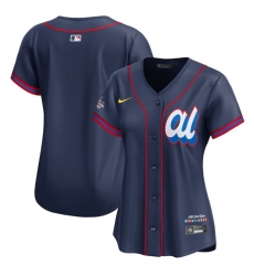Women American League Blank Navy 2025 All Star Limited Stitched Baseball Jersey Women American League Blank Navy 2025 All Star Limited Stitched Baseball Jersey