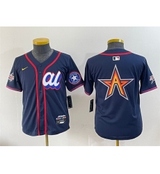 Women American League Houston Astros Team Big Logo Navy 2025 All Star Edition Limited Stitched Baseball Jersey 1 Women American League Houston Astros Team Big Logo Navy 2025 All Star Edition Limited Stitched Baseball Jersey 1