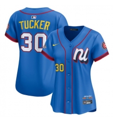 Women National League 30 Kyle Tucker Blue 2025 All Star Edition Limited Stitched Baseball Jersey 
