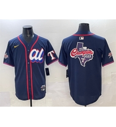 Men American League Texas Rangers Team Big Logo Navy 2025 All Star Edition Limited Stitched Baseball Jersey Men American League Texas Rangers Team Big Logo Navy 2025 All Star Edition Limited Stitched Baseball Jersey