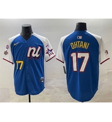 Men National League 17 Shohei Ohtani Blue Alternate 2025 All Star With Patch Edition Limited Stitched Baseball Jersey Men National League 17 Shohei Ohtani Blue Alternate 2025 All Star With Patch Edition Limited Stitched Baseball Jersey