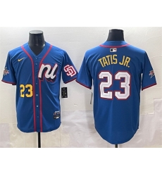 Men National League 23 Fernando Tatis Jr Blue 2025 All Star Edition Limited Stitched Baseball Jersey Men National League 23 Fernando Tatis Jr Blue 2025 All Star Edition Limited Stitched Baseball Jersey
