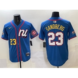 Men National League 23 Ryne Sandberg Blue 2025 All Star Edition Limited Stitched Baseball Jersey