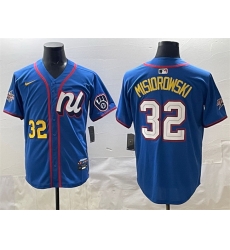 Men National League 32 Jacob Misiorowski Blue 2025 All Star Edition Limited Stitched Baseball Jersey
