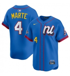 Men National League 4 Ketel Marte Blue 2025 All Star Edition Limited Player Jersey Stitched Baseball Jersey