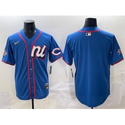 Men National League Cincinnati Reds Blank Blue 2025 All Star Edition Limited Stitched Baseball Jersey