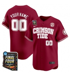 Men Women Youth Alabama Crimson Tide Final Four Patch Baseball Custom Jersey All Stitched Crimson Men Women Youth Alabama Crimson Tide Final Four Patch Baseball Custom Jersey All Stitched Crimson